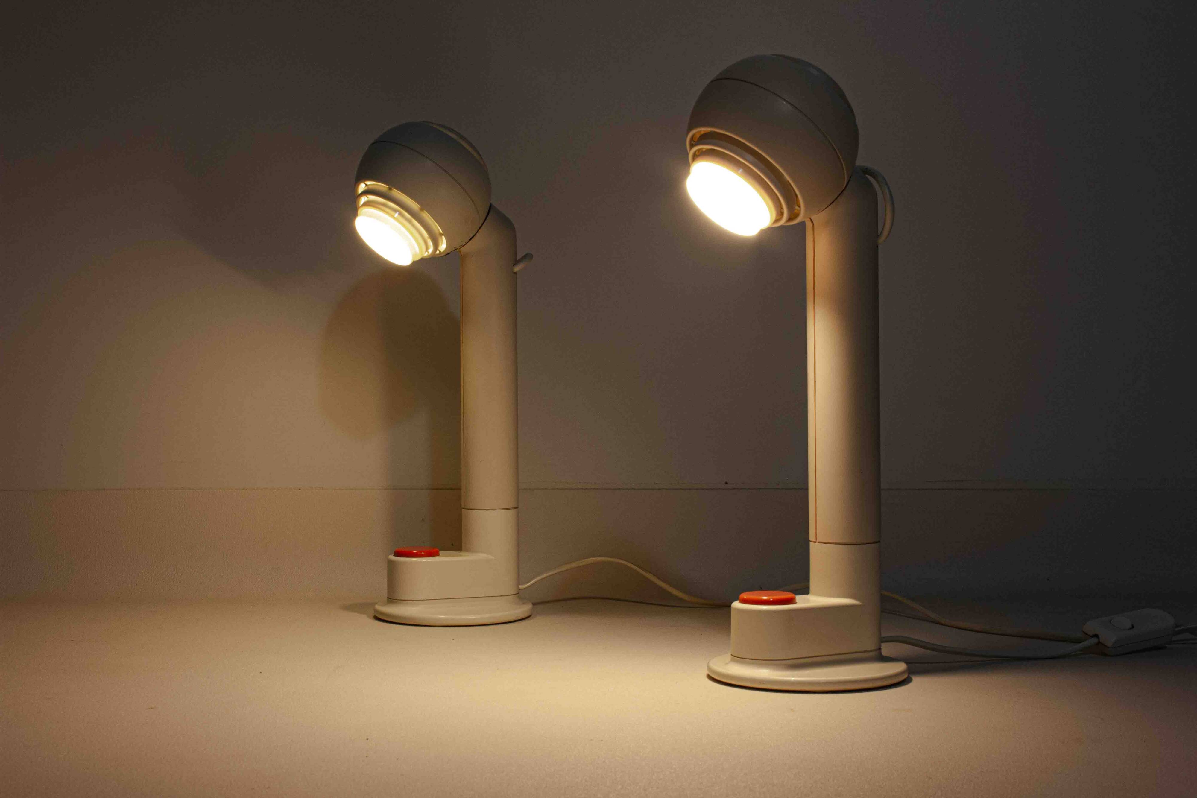 Set of space age Osram desk lamps by Schlagheck, 1977
