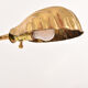 Pair of brass shell lamps, adjustable height, 1960