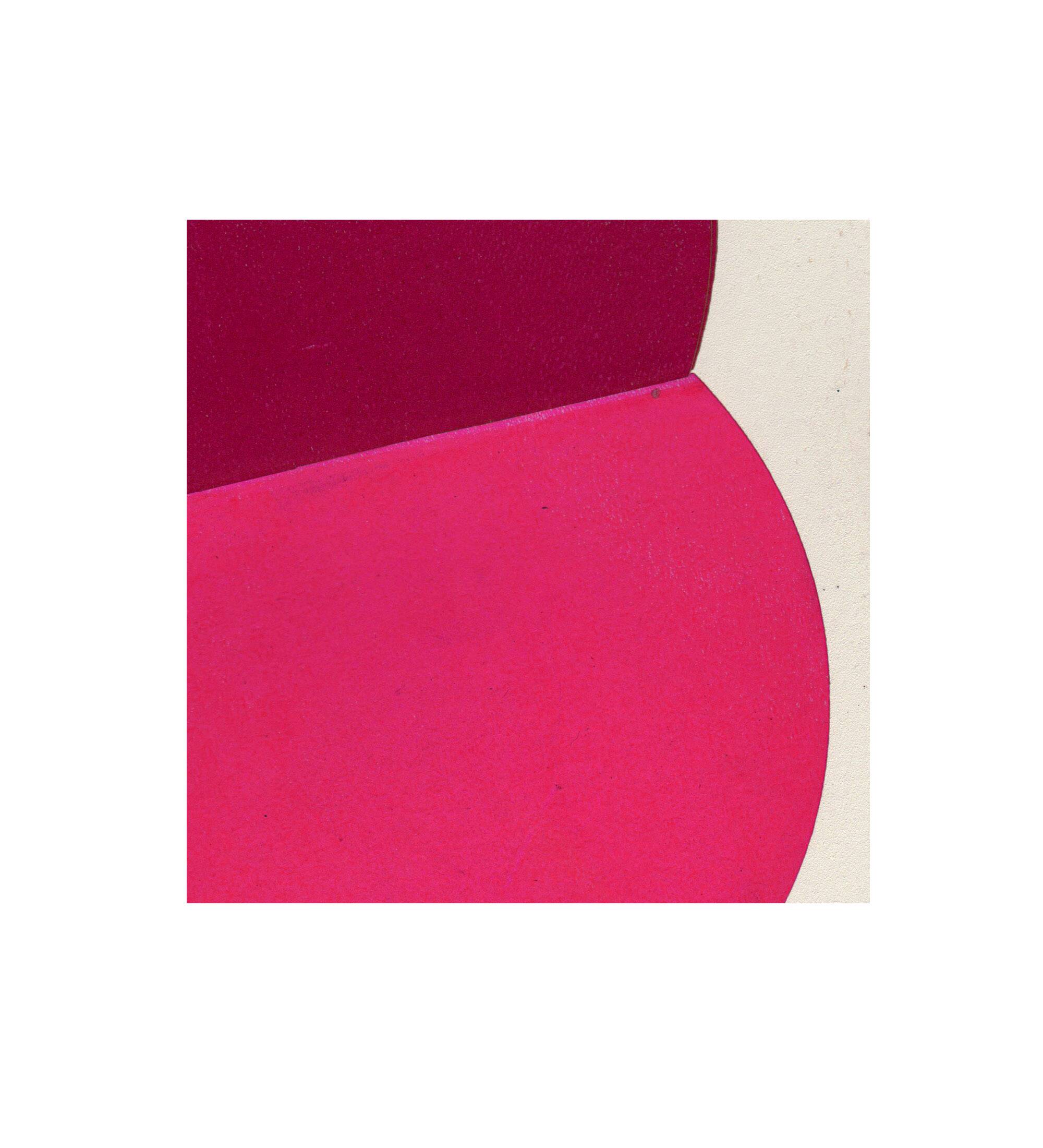 Collage on old paper - loki - pink - signed eawy