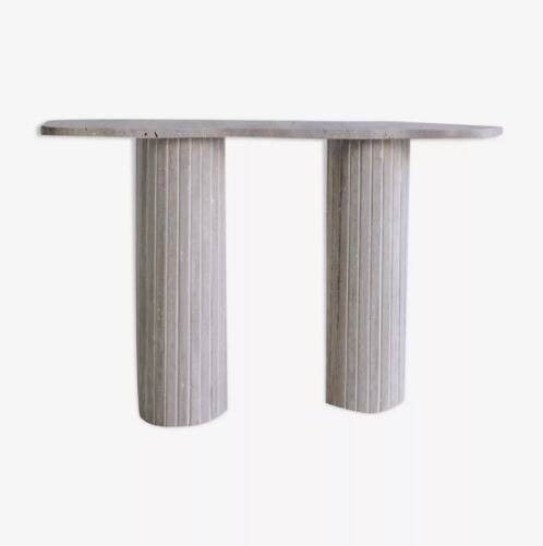 Venus irregular console 130x30 cm - Natural Travertine