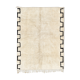 Modern white Moroccan carpet 240x340cm