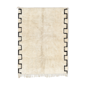 Tapis marocain moderne blanc 240x340cm