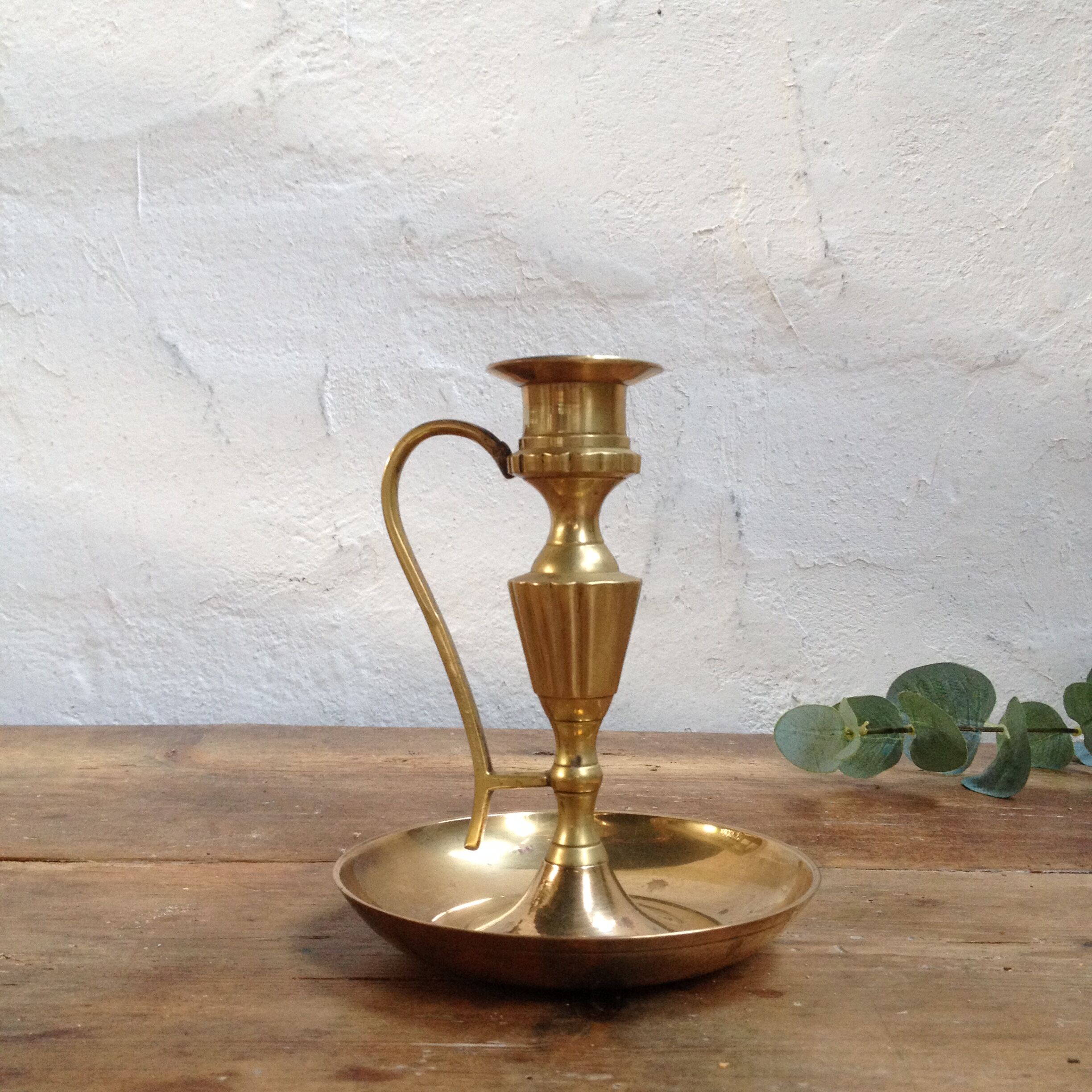 Brass empire candlestick