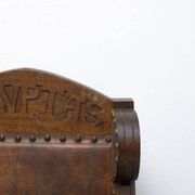 Chaise de trône massive de la fin du 19e siècle