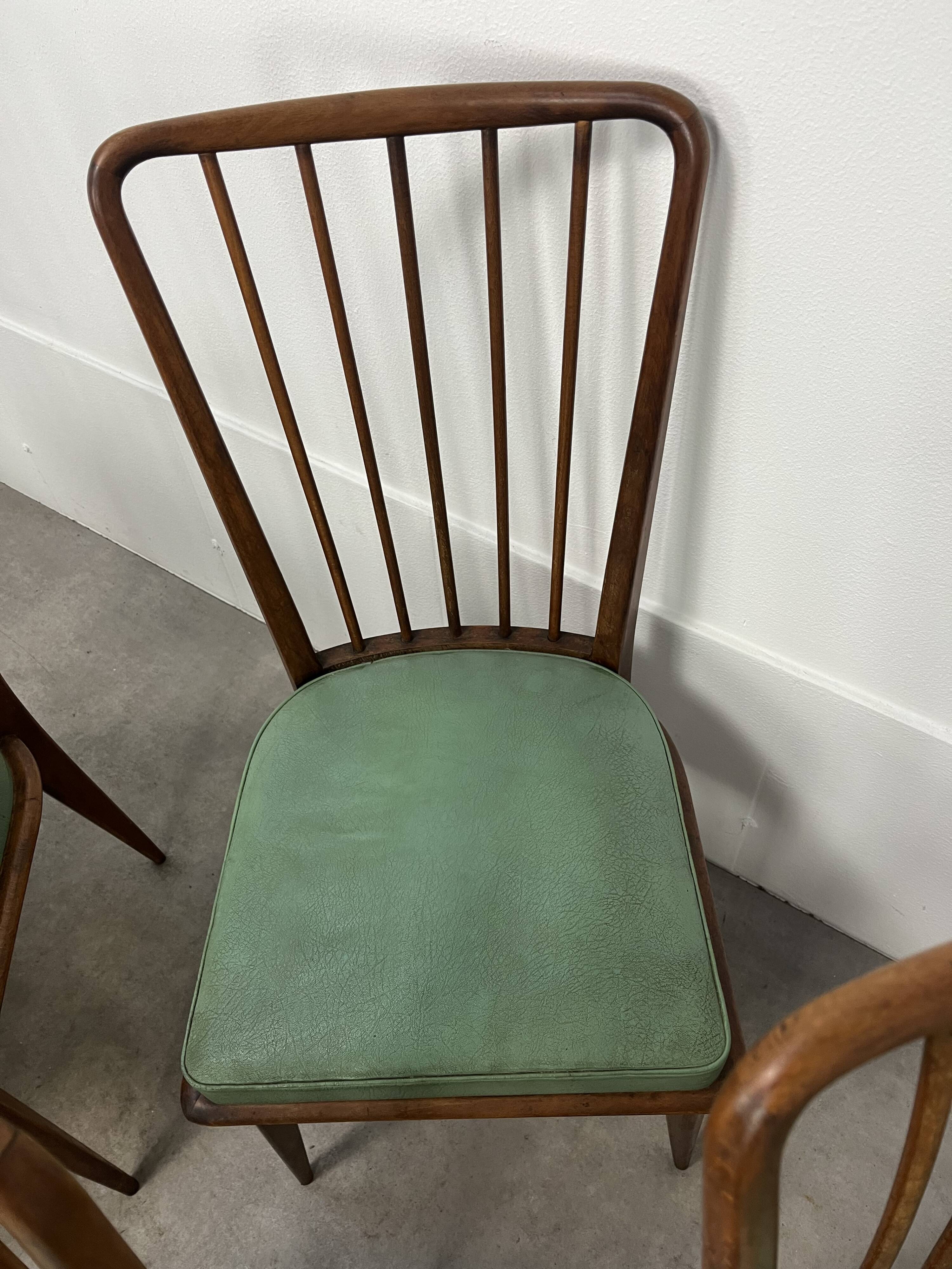 8 Charles Ramos chairs from the 50s