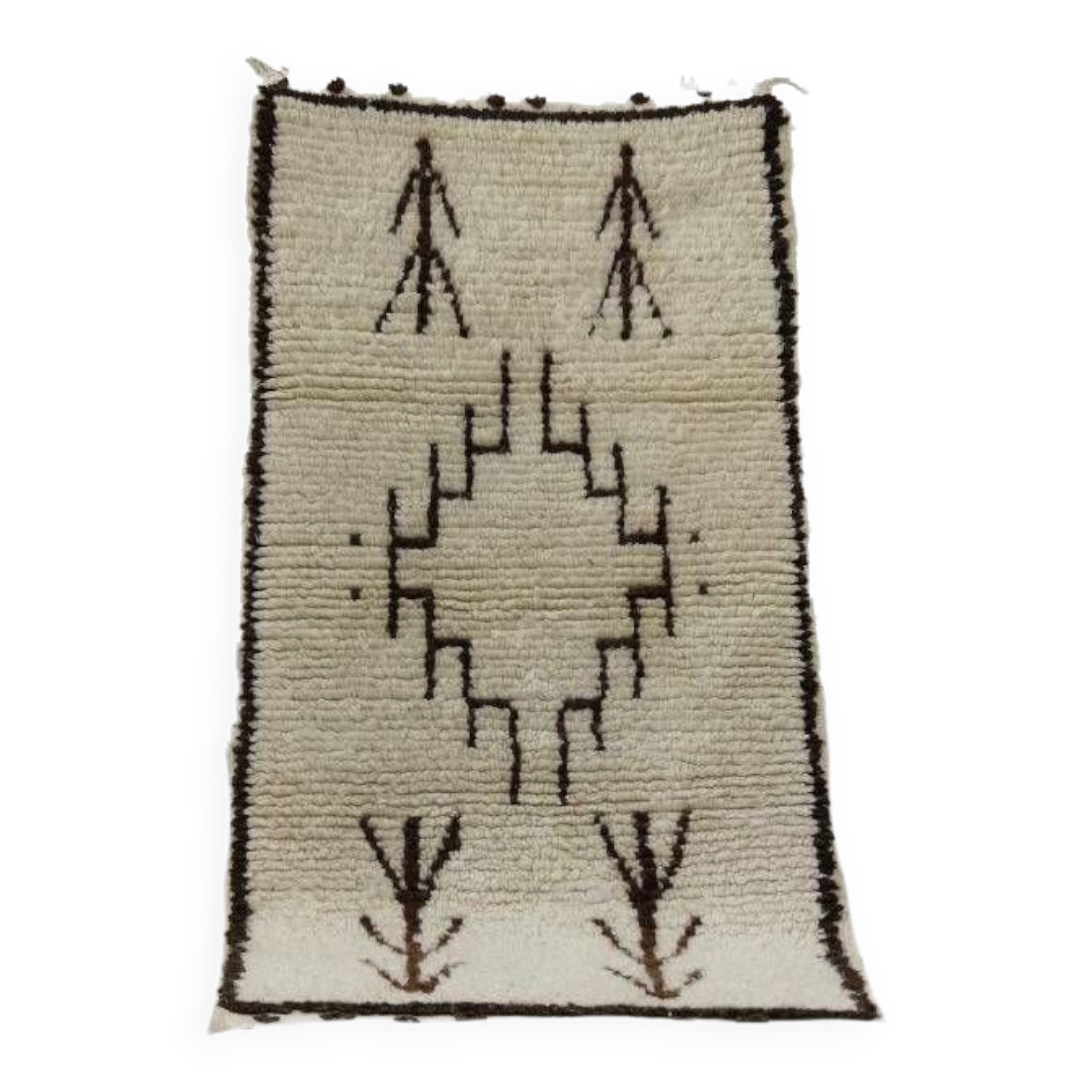 Handcrafted Moroccan Berber Rug 133 X 70 CM