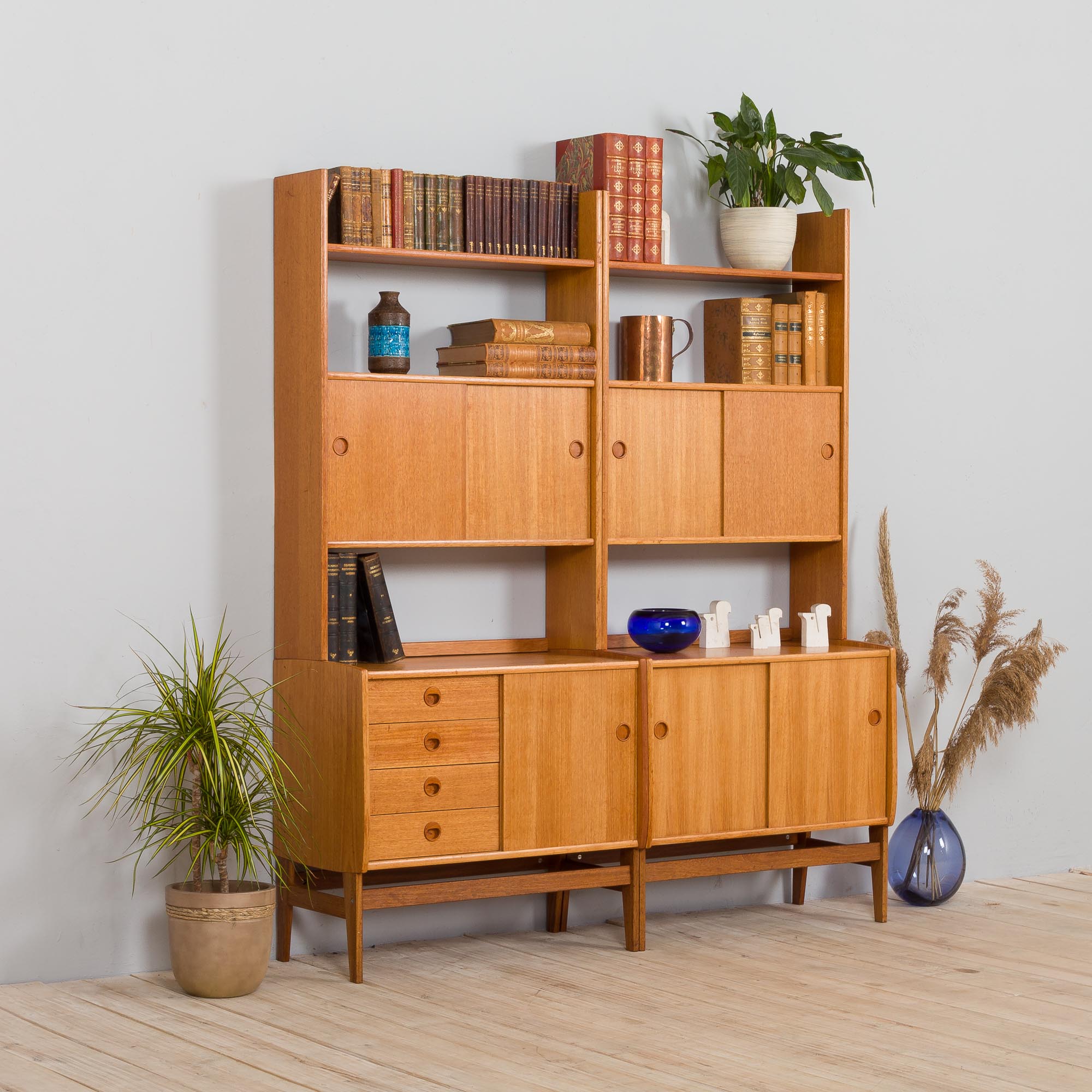 Scandinavian bookcase by John Texmon for Blindhe