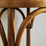 1940s curved wood side table