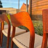 4 Niels Otto Møller chairs model 71