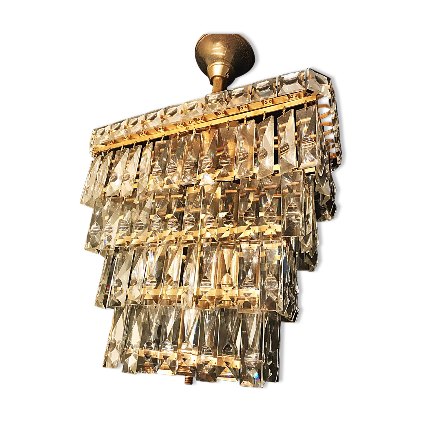Murano crystal Chandelier 1950