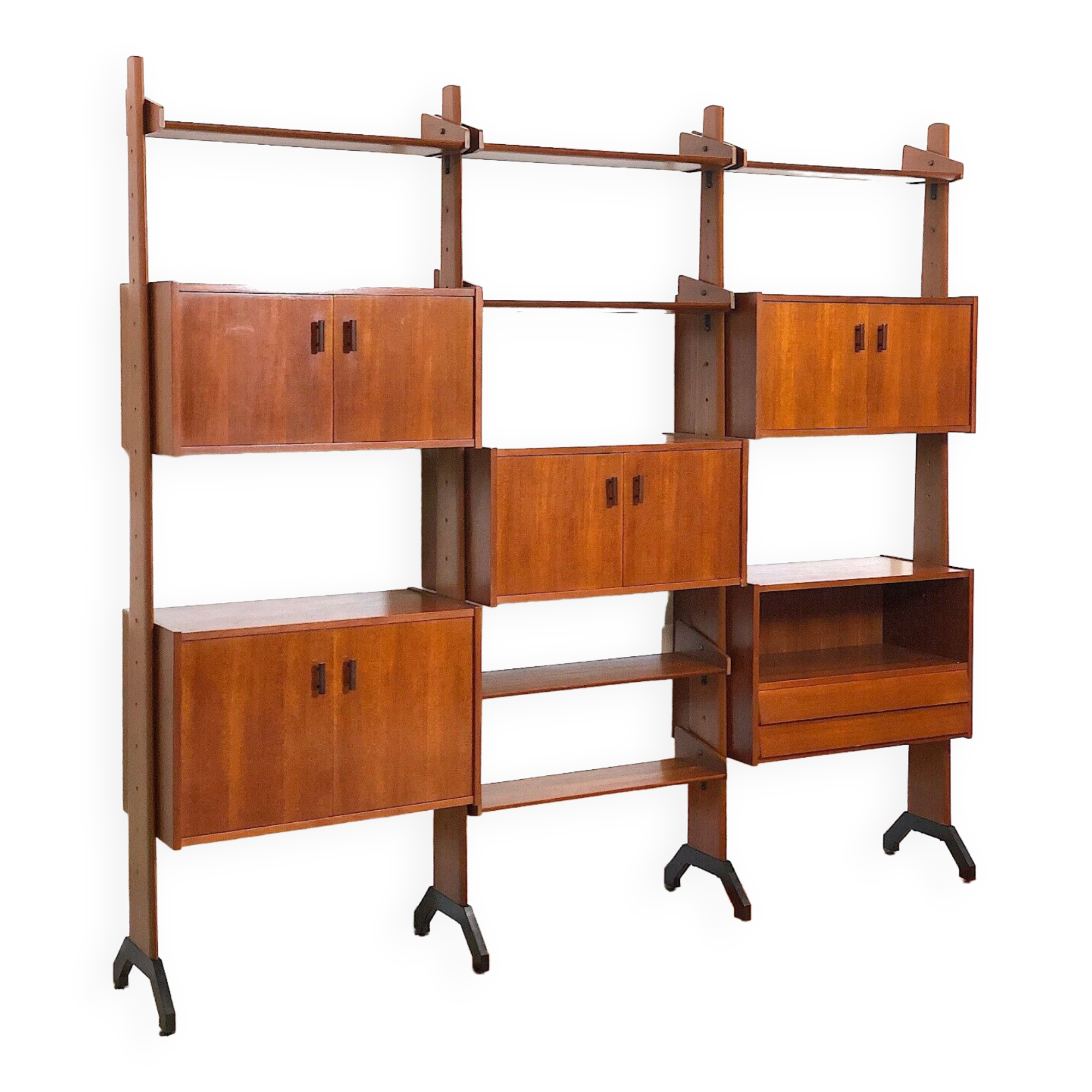 Modular bookcase Italy 60s