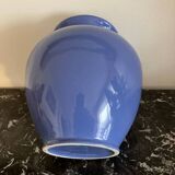 Vase en céramique émaillée bleue