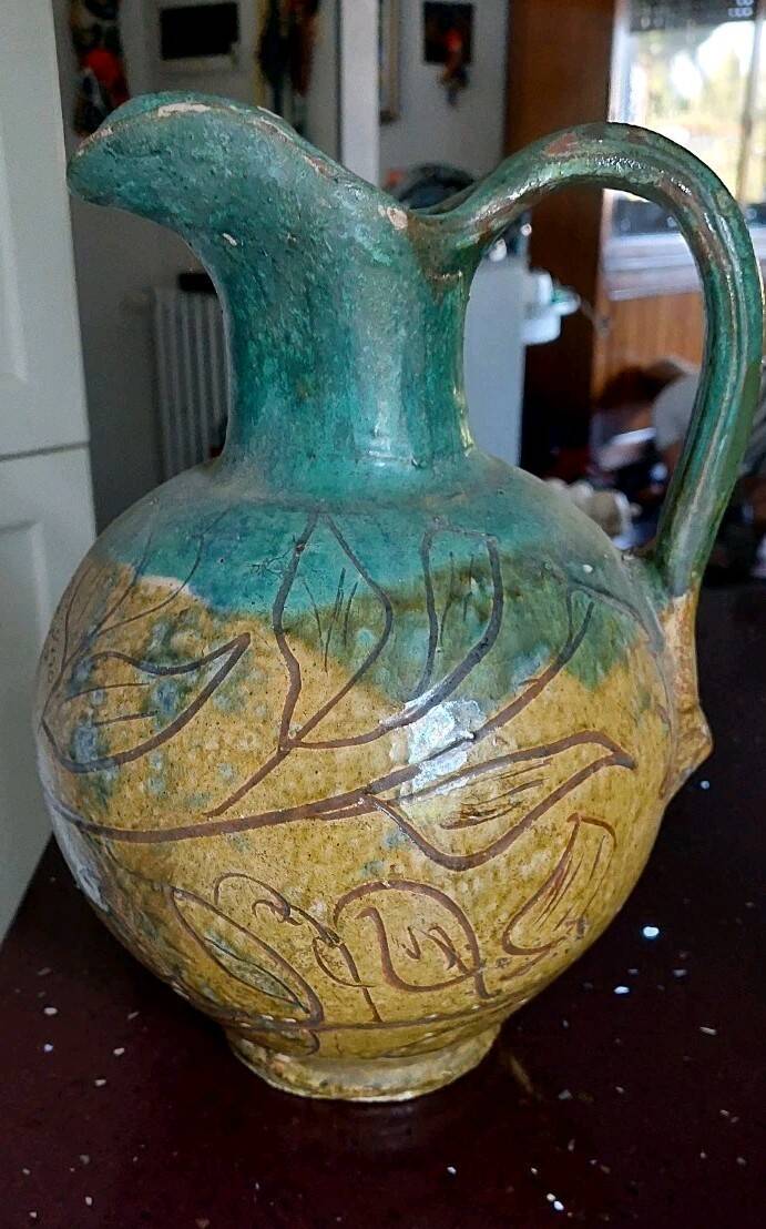 Brocca smaltata Seminara Calabria Paolo Condurso firmata