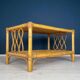 Vintage bamboo coffee table, Italy, 1970s