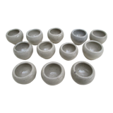 Individual stoneware snail dishes -lot of 12
