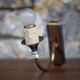 Pair of wall lamps, vintage wall lamp, two-tone brass wall lamp with lucite, lighting, decoration