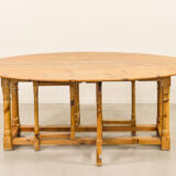Scandinavian pine gateleg table 1970s