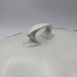 vegetable serving dish tureen earthenware English floral green decoration