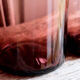 Set 5 vases in blown glass art glass ALLEX, Drôme