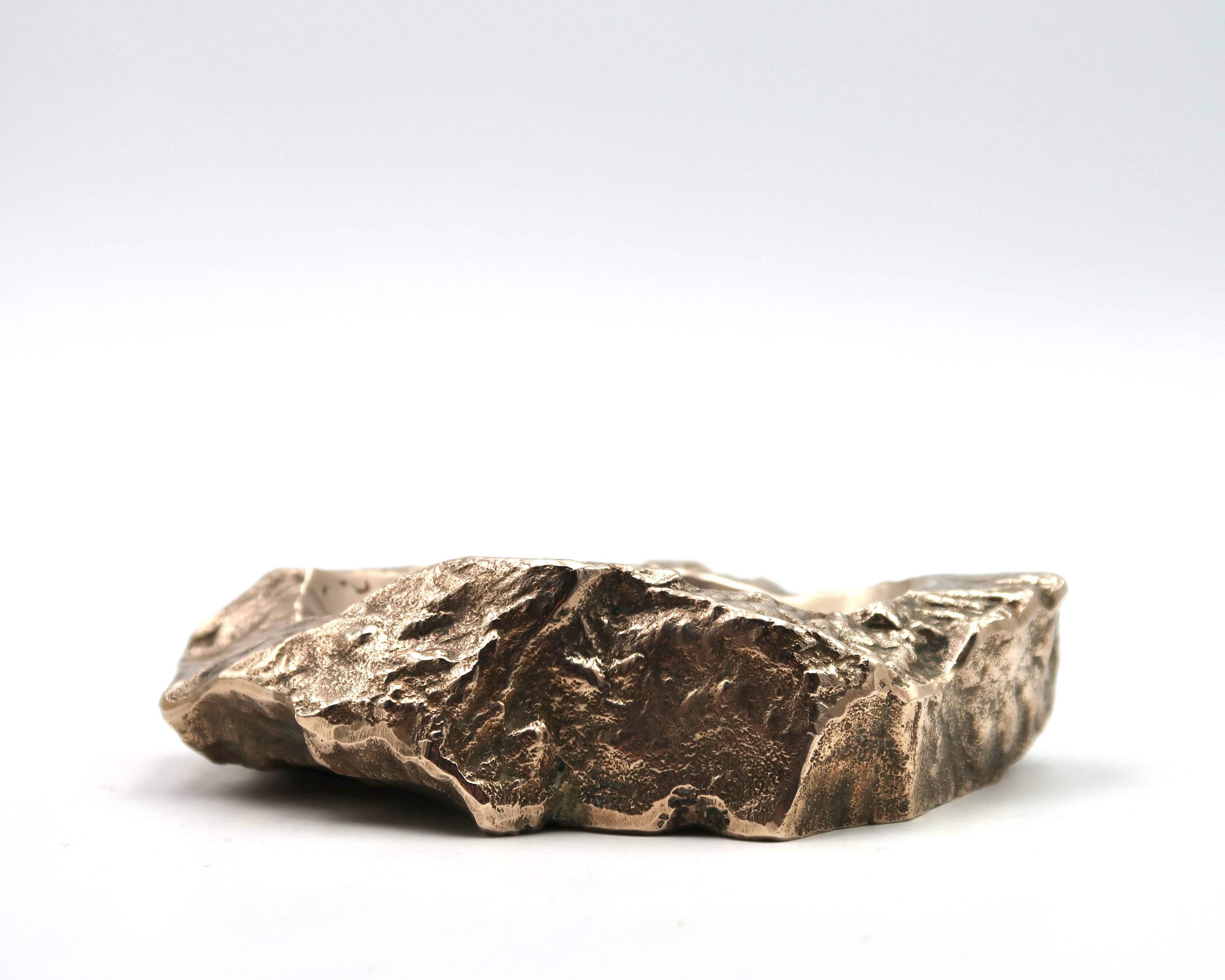 "ROC" bronze ashtray and catchall by Monique Gerber