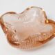 Murano ashtray, pink with bubbles, 1960, 7.5cm