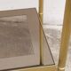 Gilded brass side table