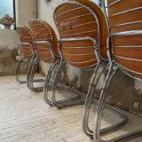 4 chairs Rinaldi "Sabrina" yellow leather