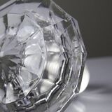 Antique wine decanter, faceted cut crystal