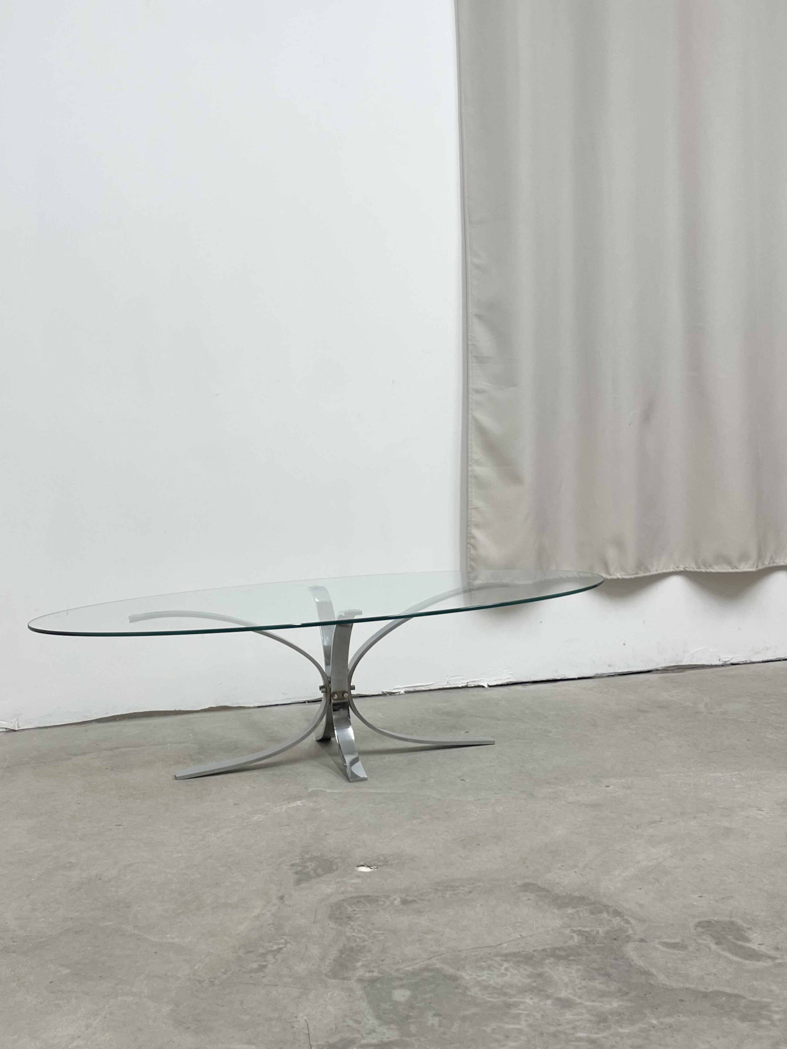 Vintage oval coffee table