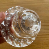 Moulded glass candle holder