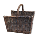 Old wicker box basket