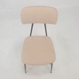 Set of 4 Italian Metal Dining Chairs, 1960's