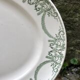 Oval serving dish Creil et Montereau Labrador Napoleon