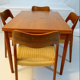 Table dining plywood teak by Niels O. Møller for J.L. Möllers