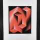 1970s Victor Vasarely limited numbered edition lithograph.