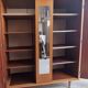 Wooden cabinet, wardrobe, shelves, vintage, 60s