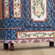 Antique hand-painted Baroque chest folk art cabinet dated solid wood Central Europe, 1865