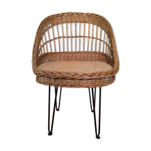 fauteuil en osier, années
