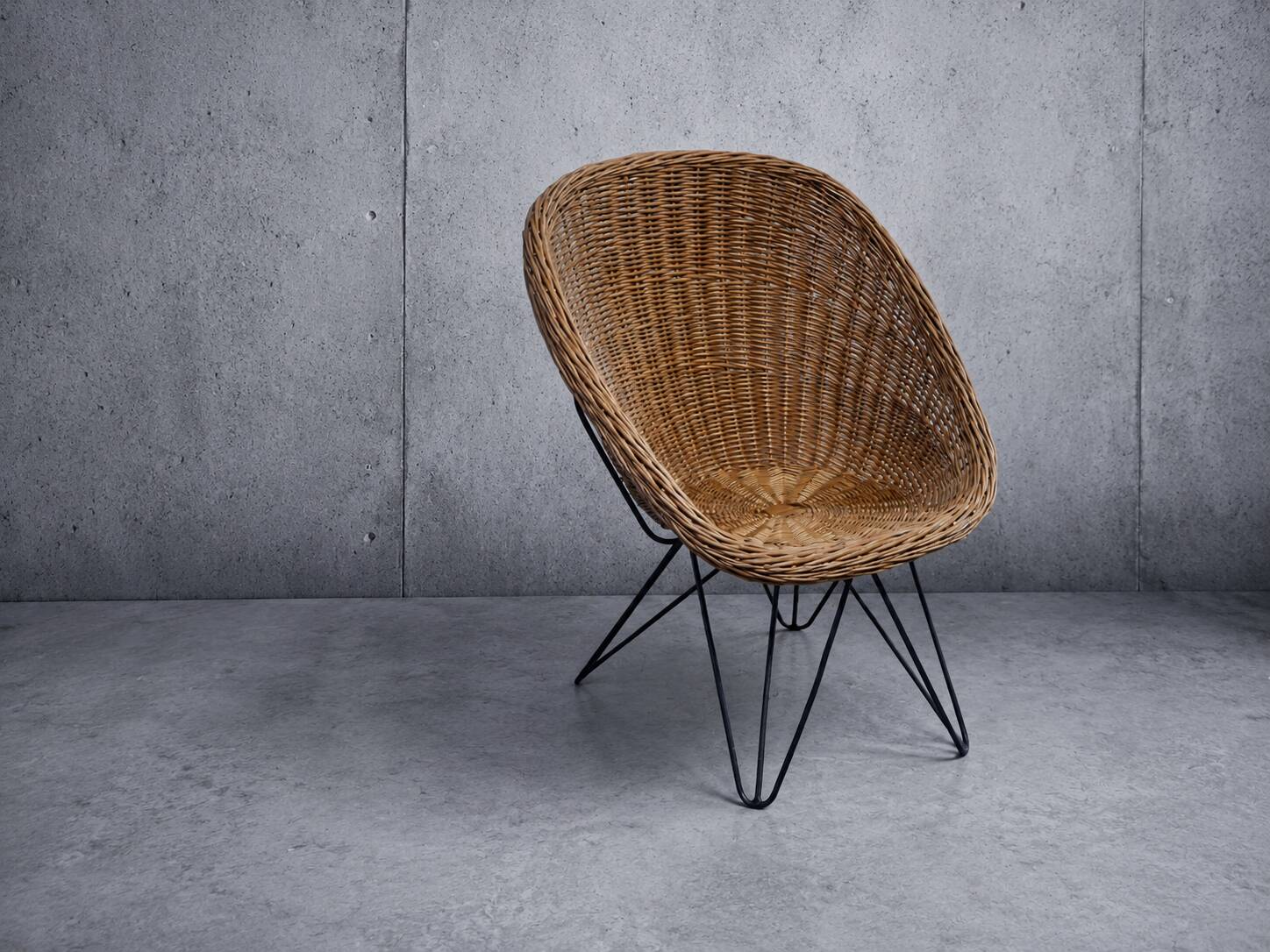 Armchair & coffee table Teun Velthuizen - Vintage 1950