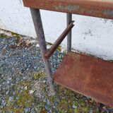 Iron workbench serving table