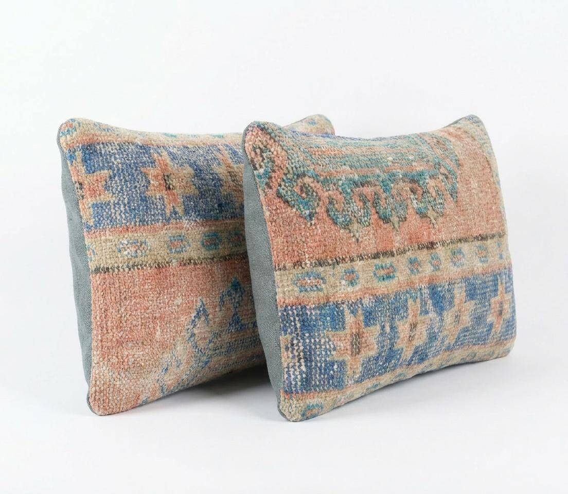 Set of 2 vintage Turkish cushion covers 41x61 cm