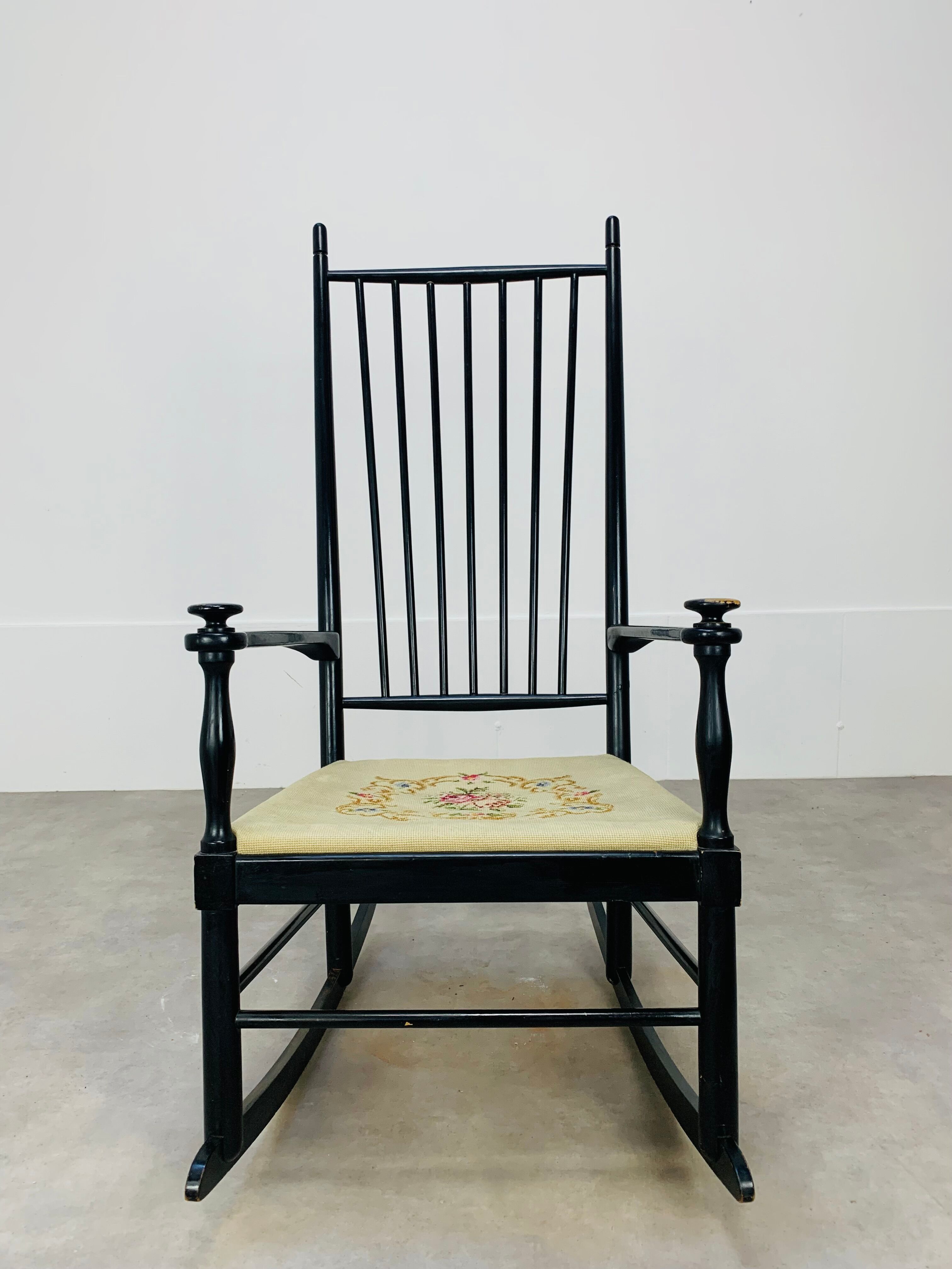 Rocking chair art and craft vintage
