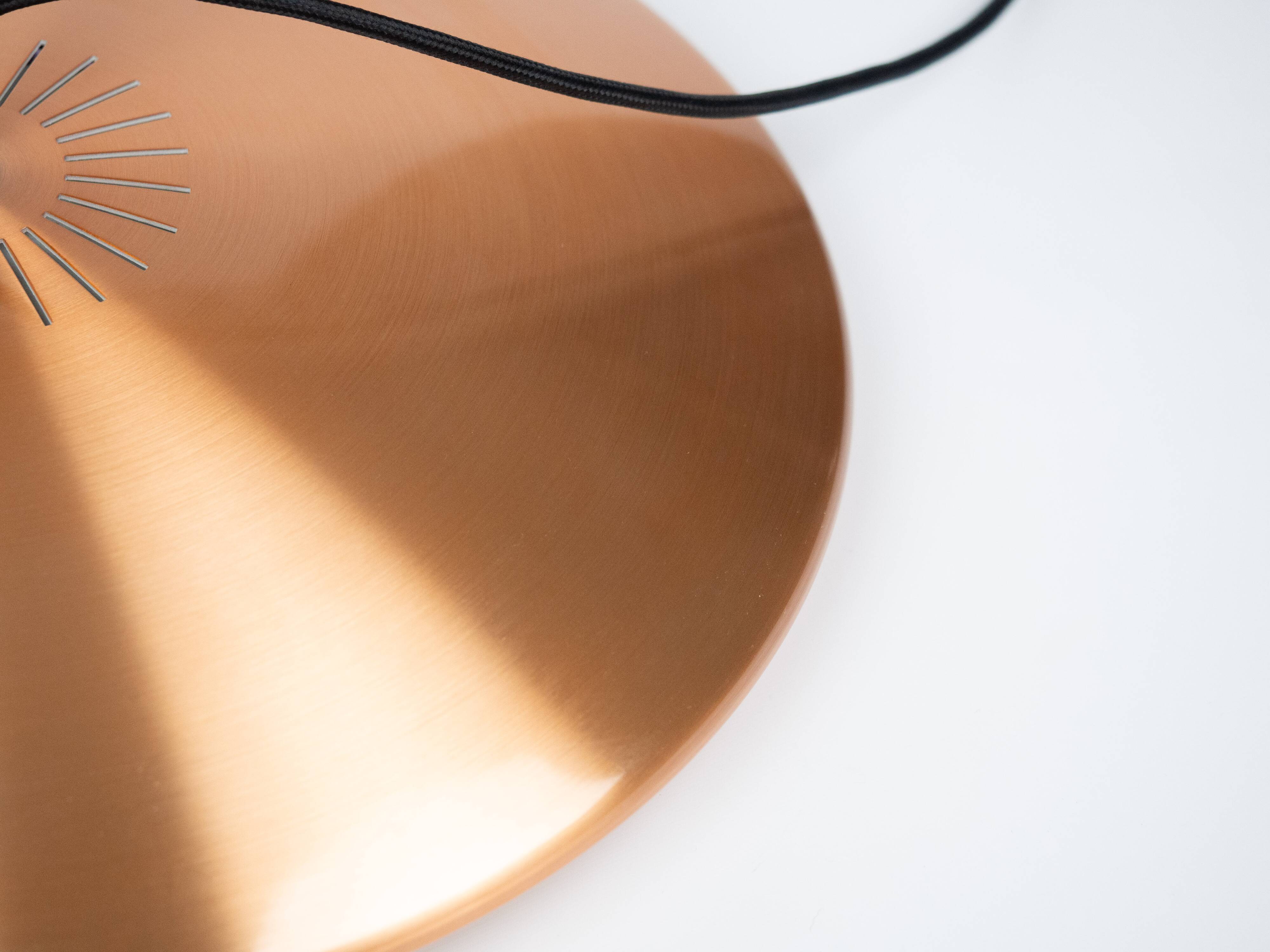 Danish vintage pendant lamp Diskos by Jo Hammerborg, Fog og Morup, 1965