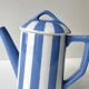 Small art deco coffee pot fox trott sarreguemines 1930s