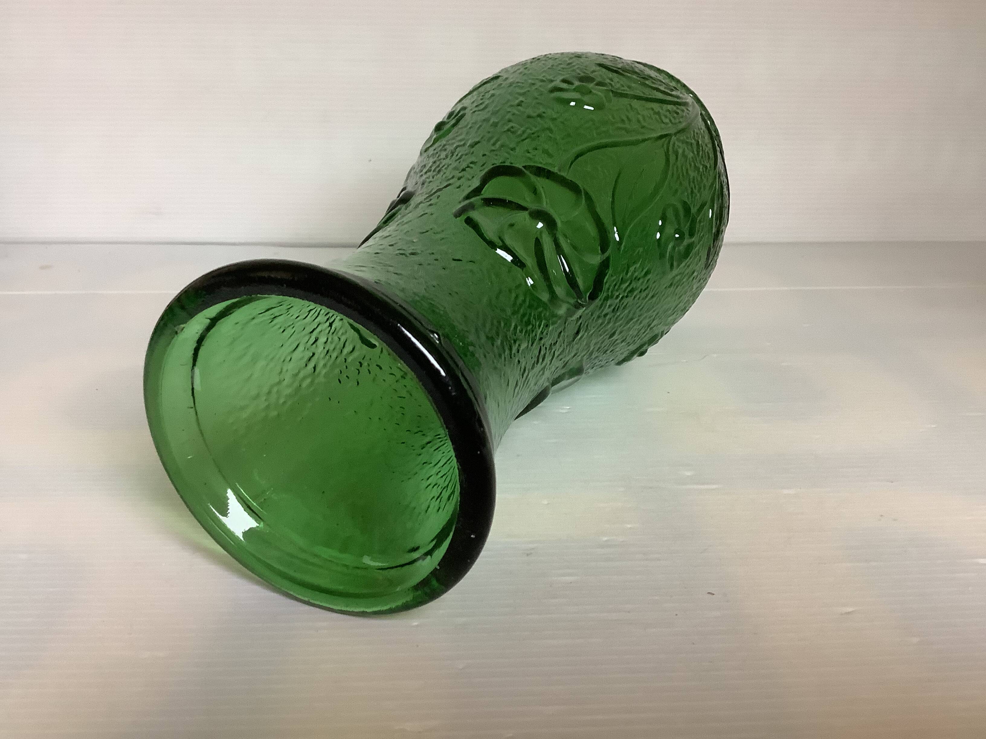 Thick moulded glass vase Constantin Italy