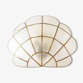 Vintage mother-of-pearl shell sconce