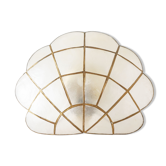 Vintage mother-of-pearl shell sconce