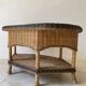 Vintage rattan coffee table – 1970s Riviera spirit