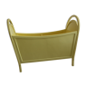 Yellow vintage baby cot