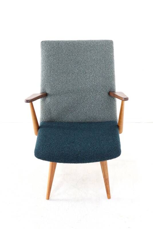 Fauteuil Akerblom bicolore - design scandinave - moderne du milieu du siècle
